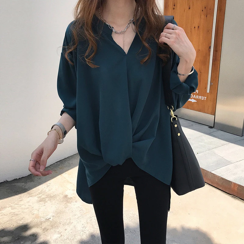 Женские шифоновые блузки и рубашки зимние женские топы белая блузка женская