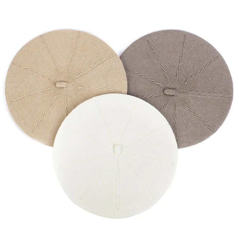 

Женская кашемировая однотонная французская стильная берет элегантная зимняя теплая шапка головные уборы Повседневная милая мягкая искусственная кожа для женщин и девушек