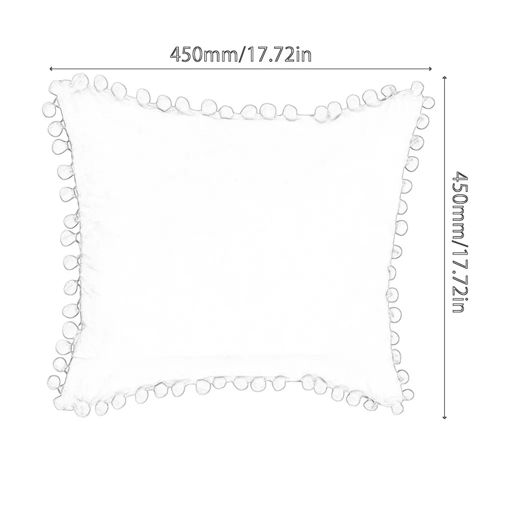 

Pillow Covers Top Decorative Throw with Soft Particles Velvet Solid Cushion Covers for Couch Bedroom Car Decoration