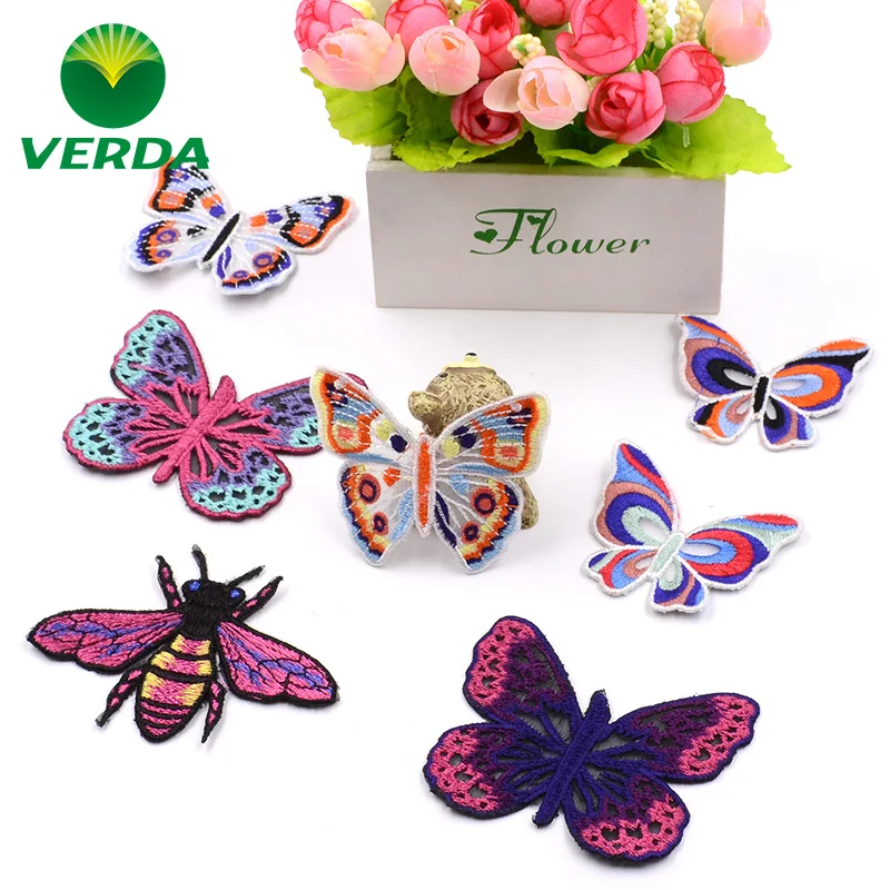 Eugene Марля модная нашивка в виде бабочки вышивка платье с вышивкой футболка