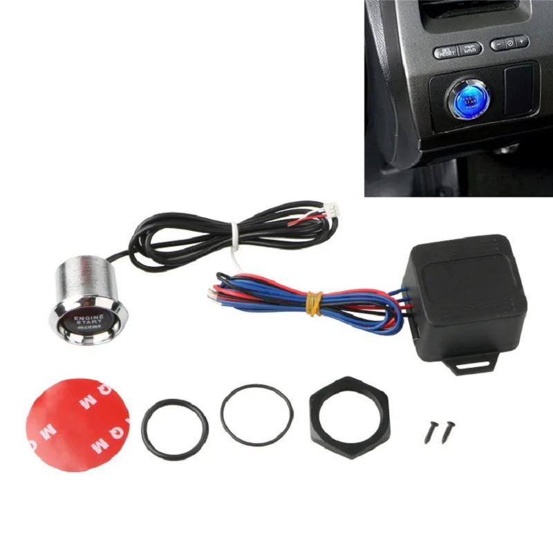 

12V Auto Car Engine Start Stop Push Button Keyless Entry Ignition Starter Switch