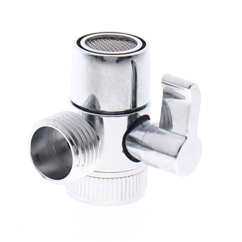 

3-way Diverter Valve Faucet Connector Adapter Three Head Function Switch