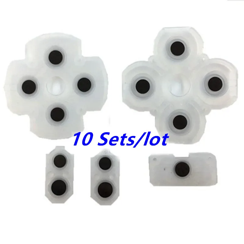 

10 Sets Silicone Conductive Rubber Pads for Playstation 4 PS4 JDM 055 JDS 055 jdm 050 jdm 055 Controller Buttons Repair Part