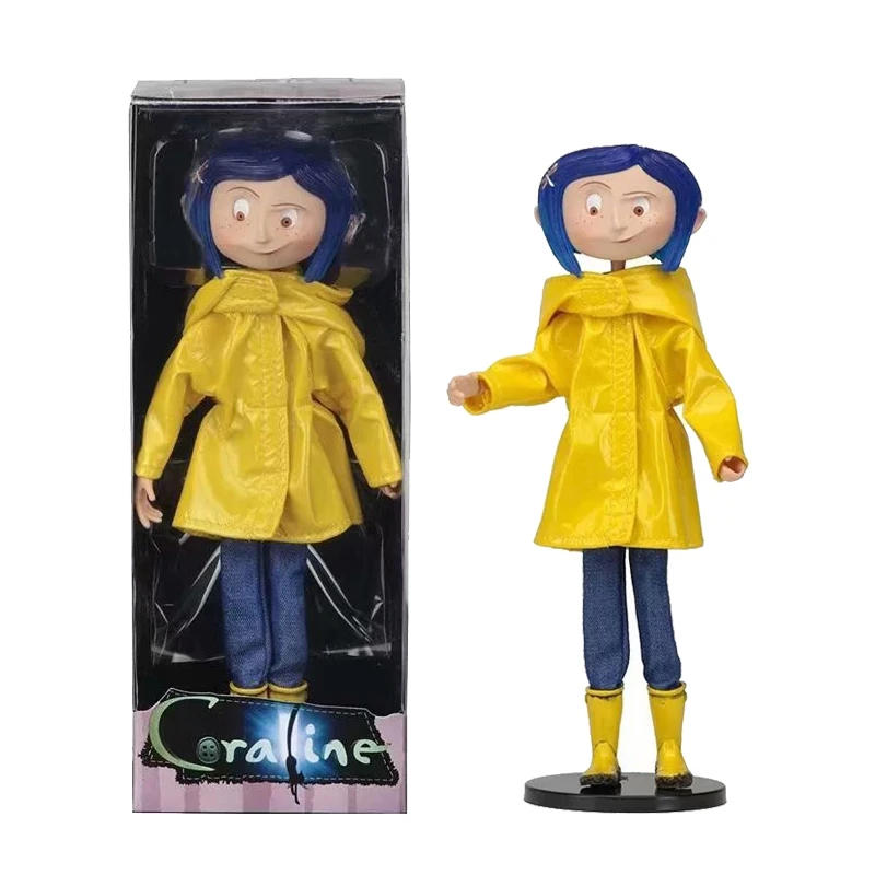 NECA коралин с желтым дождевиком фигурка игрушка кукла подарок на Рождество