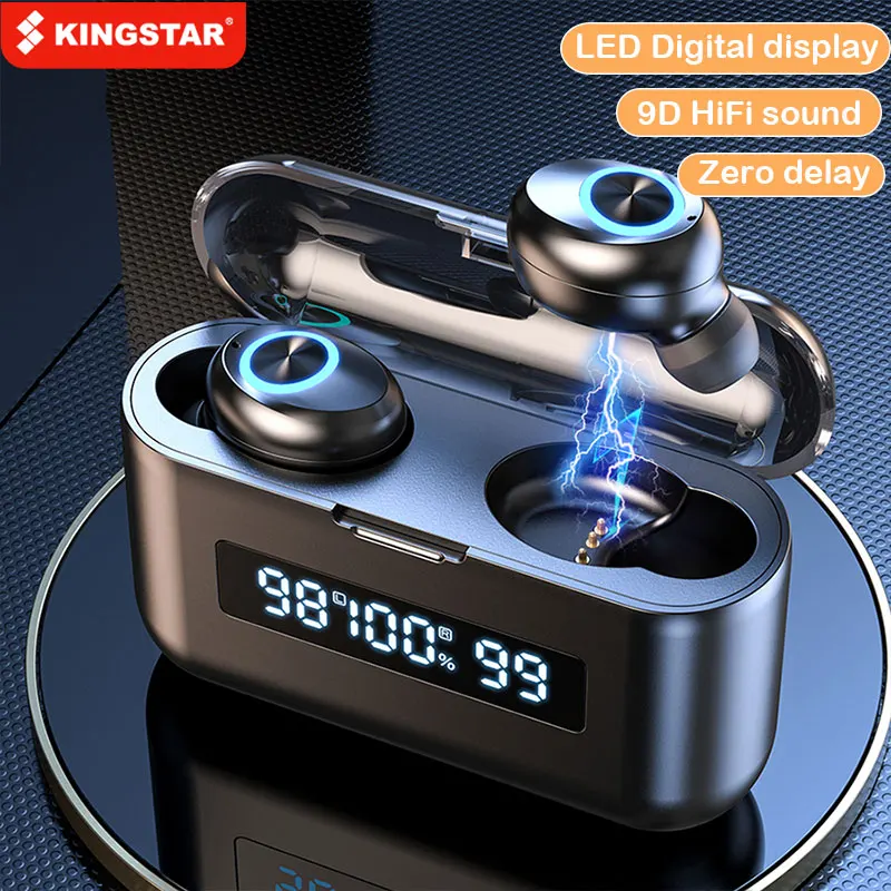 

TWS Wireless Headphones With Microphone 2200Mah Charging Case Sports Waterproof Earbuds Bluetooth 5.0 Earphones In-Ear Headsets