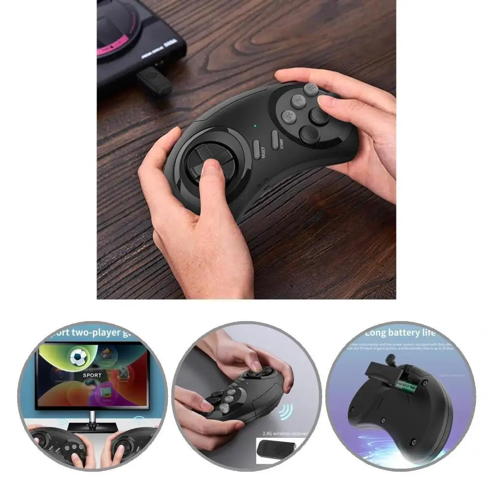 

Удобная Высококачественная Беспроводная легкая игровая палочка 2,4G, 2 шт., портативная игровая палочка с защитой от пота, длительное время ож...