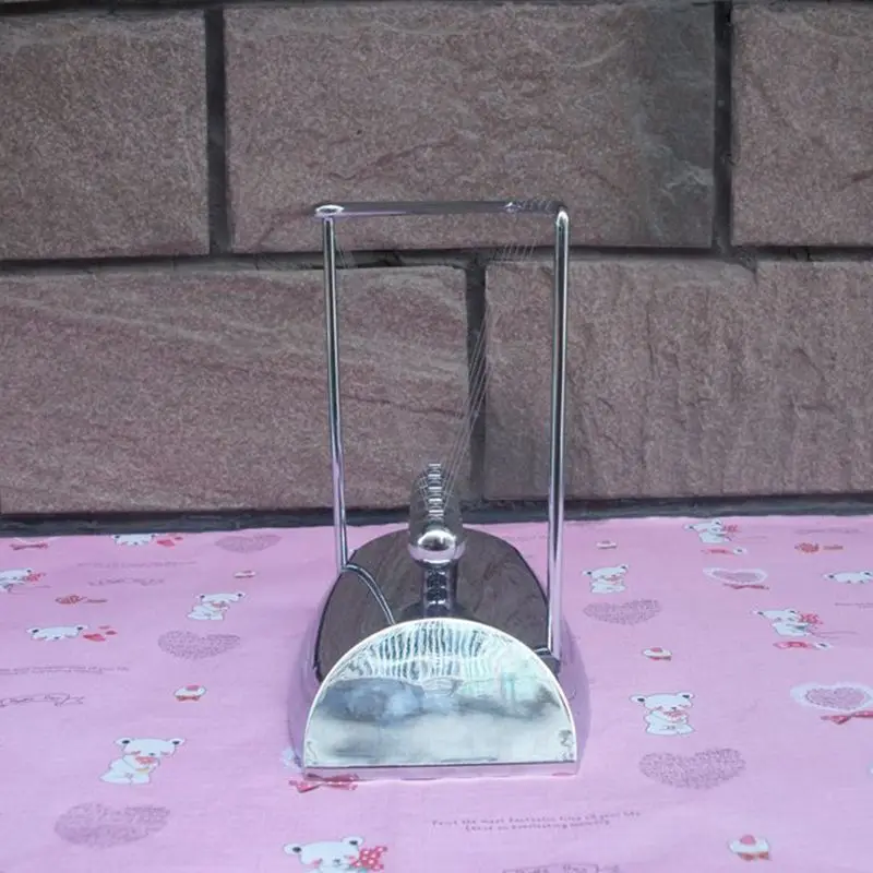 

New Z-shaped Electroplating Base Solid Steel Balls Billiards Desk toys Decoration Newton Pendulum