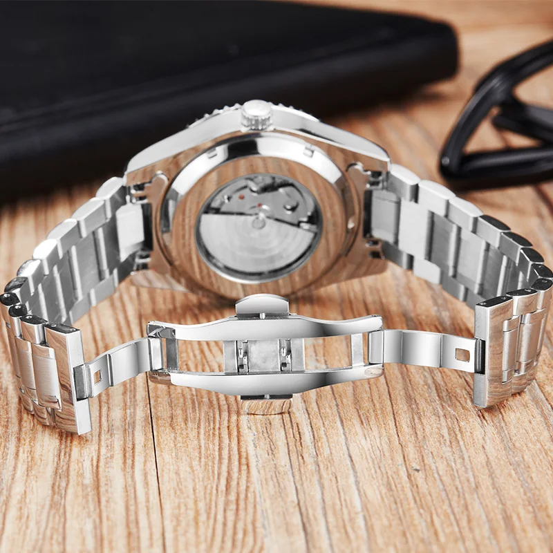 Часы наручные мужские автоматические механические модные водонепроницаемые с