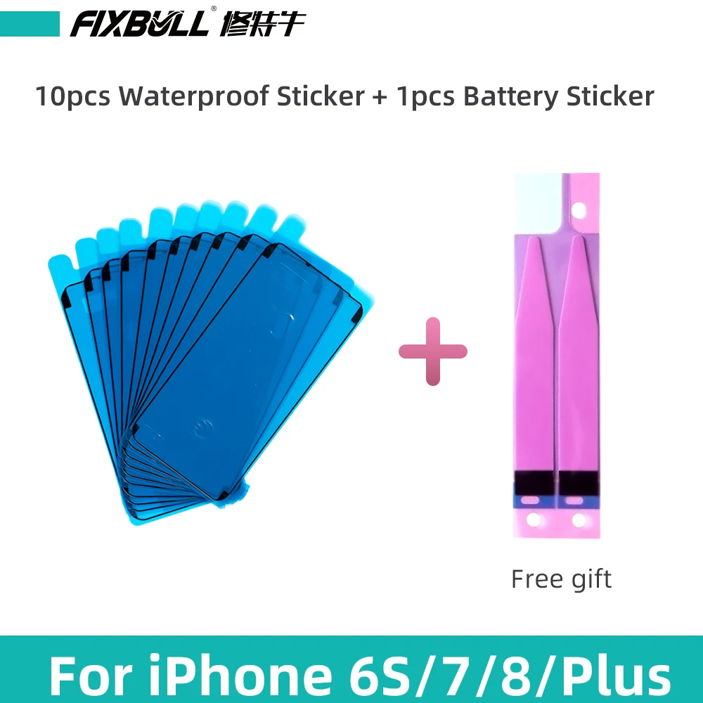 10 шт экран водонепроницаемый клей уплотнение стикер для IPhone 6s plus 7 8 XR X XS телефон