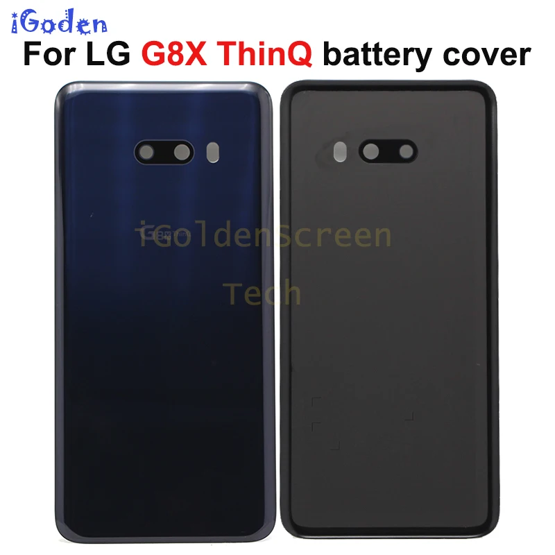 Для LG G8X ThinQ задняя крышка Батарея Дверь Стекло Корпус чехол для Thinq с линза