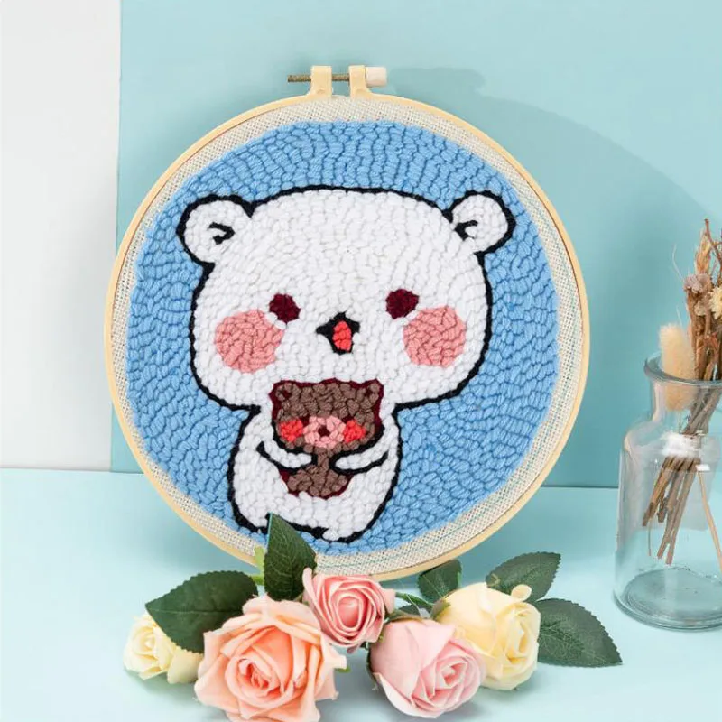 Набор для вышивания с милыми животными крестиком начинающих модное украшение