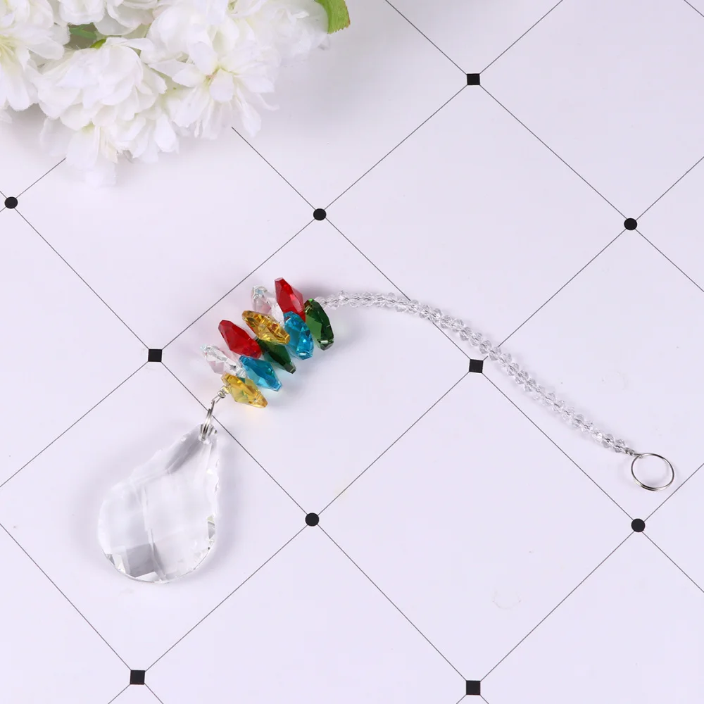 

2PCS Hanging Crystals Prisms Rainbow Window Octagon Chakra Suncatcher Curtain Decoration for Ceiling Lamp Chandelier (LSDZ0