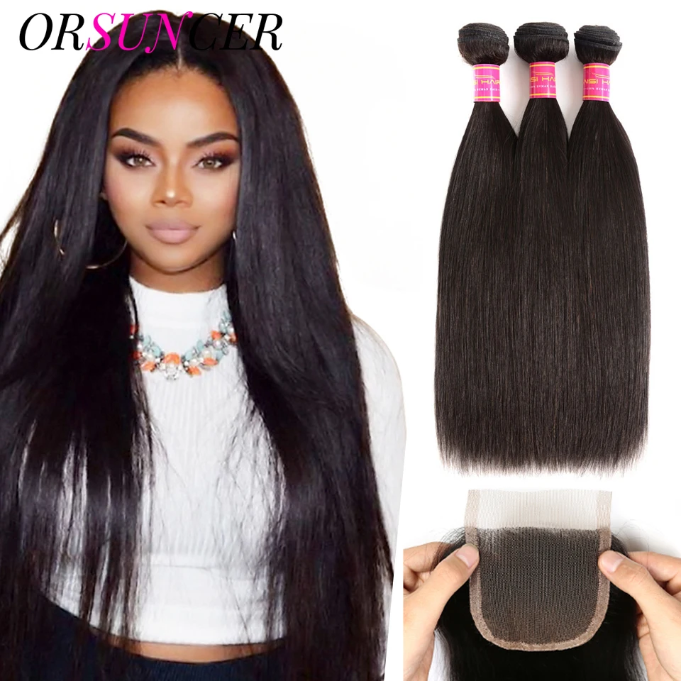 

Волнистые пучки с застежкой, бразильские волосы, 3 пряди с 4x4 кружевными застежками, натуральные человеческие пучки волос с застежкой