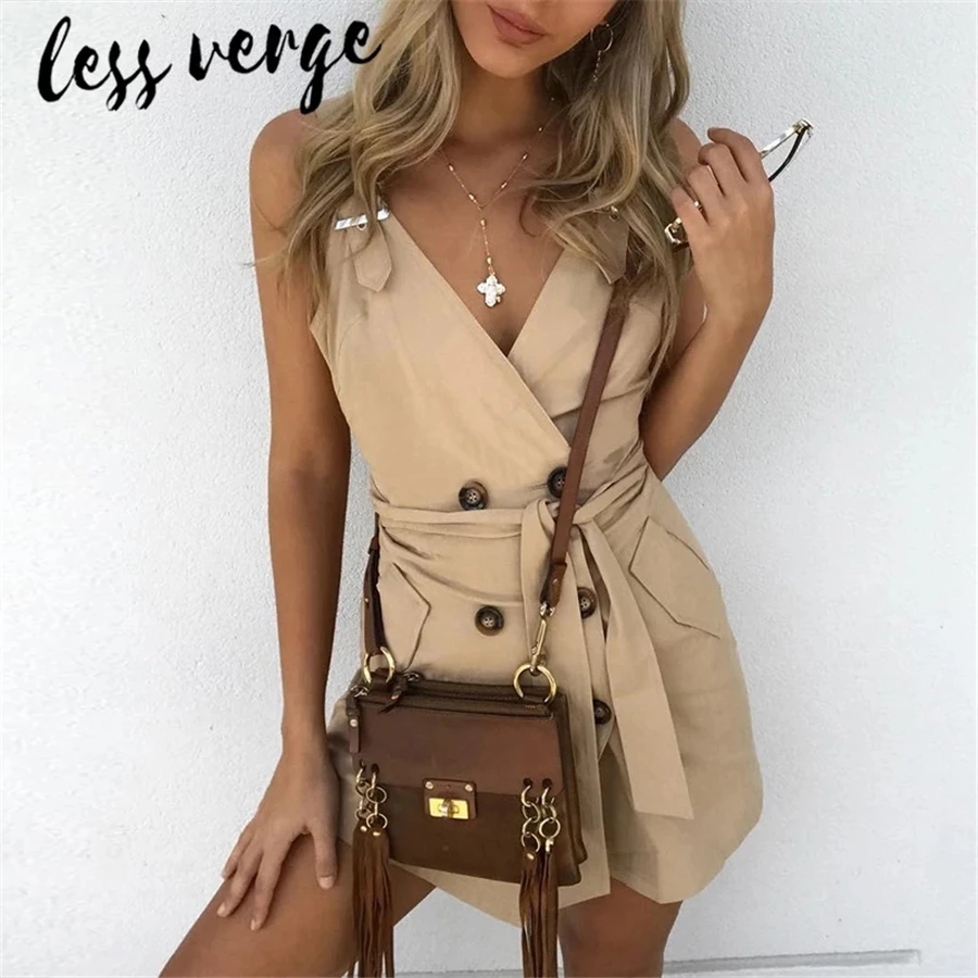 Сексуальное женское платье Lessverge на пуговицах 2020|Женские платья| |