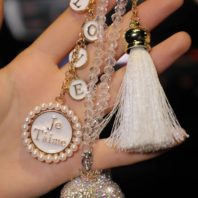 Модный Стайлинг Хрустальный мультяшный мрачный медведь Автомобильные украшения