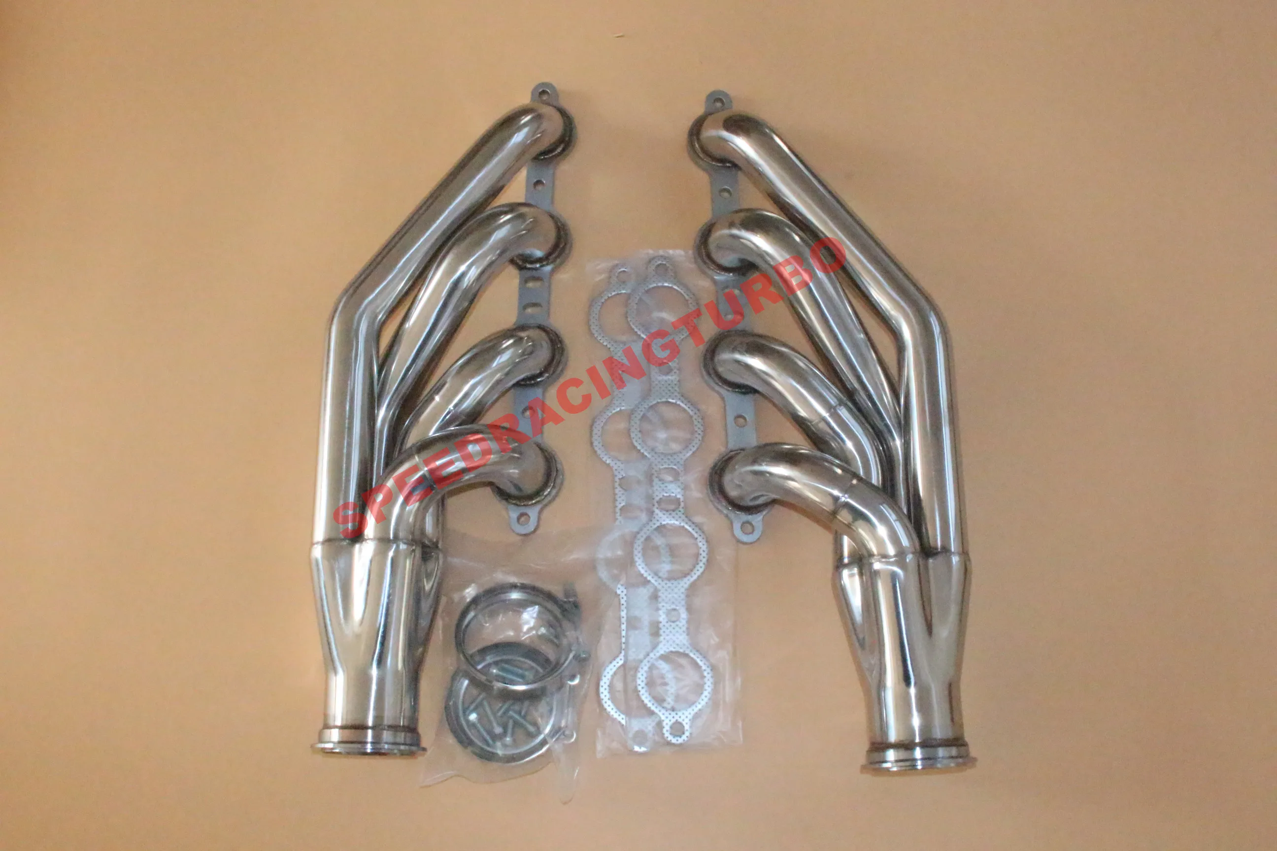 Выхлопная головка для блока CHEVY V8 LS1/LS2/LS3/LS4/LS6/LSX + 2 шт. 3 дюйма на T3 адаптер одна пара