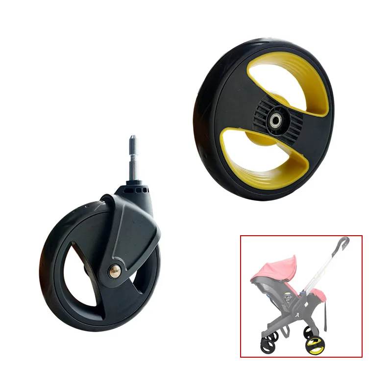 Stroller Wheels For 4 In 1 Baby Cart Trolley Front Or Back Wheels With Axle Compatible Doona Foofoo Baby Cart Pram Accessories