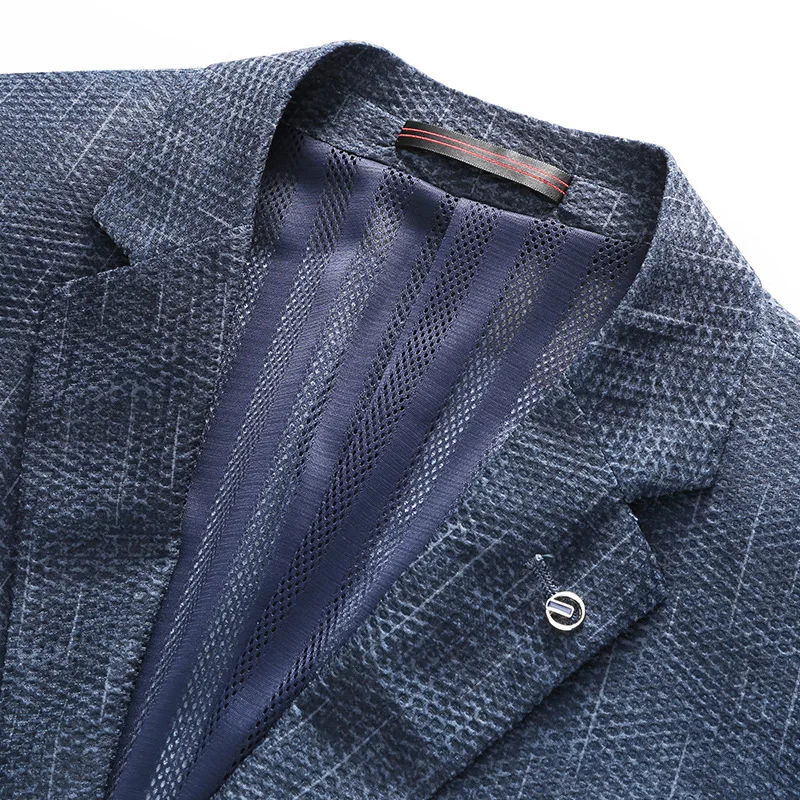 

2021 spring and summer thin sunscreen suit men business network eye breathable small suit men slim single west coat
