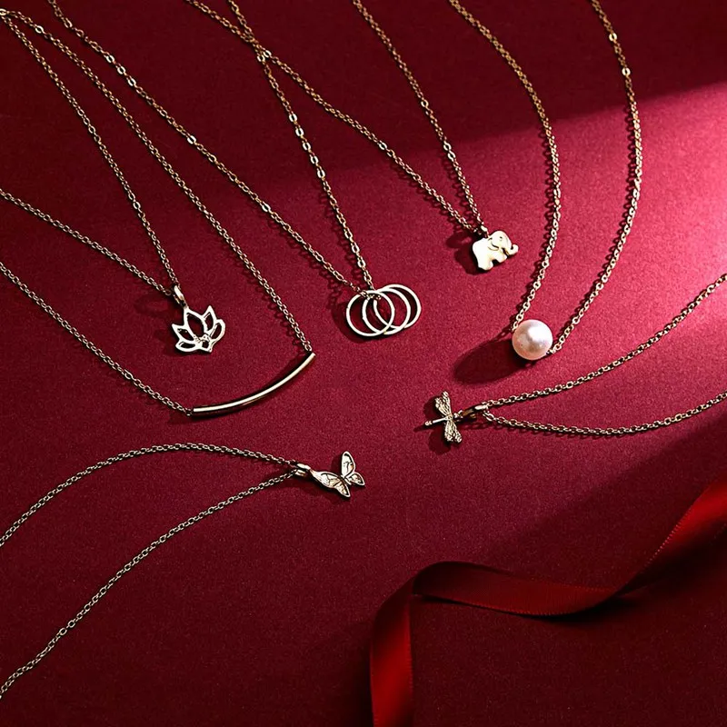 Старинные кирпичные Имитация жемчужное животное колье-чокер бар ожерелье слон в