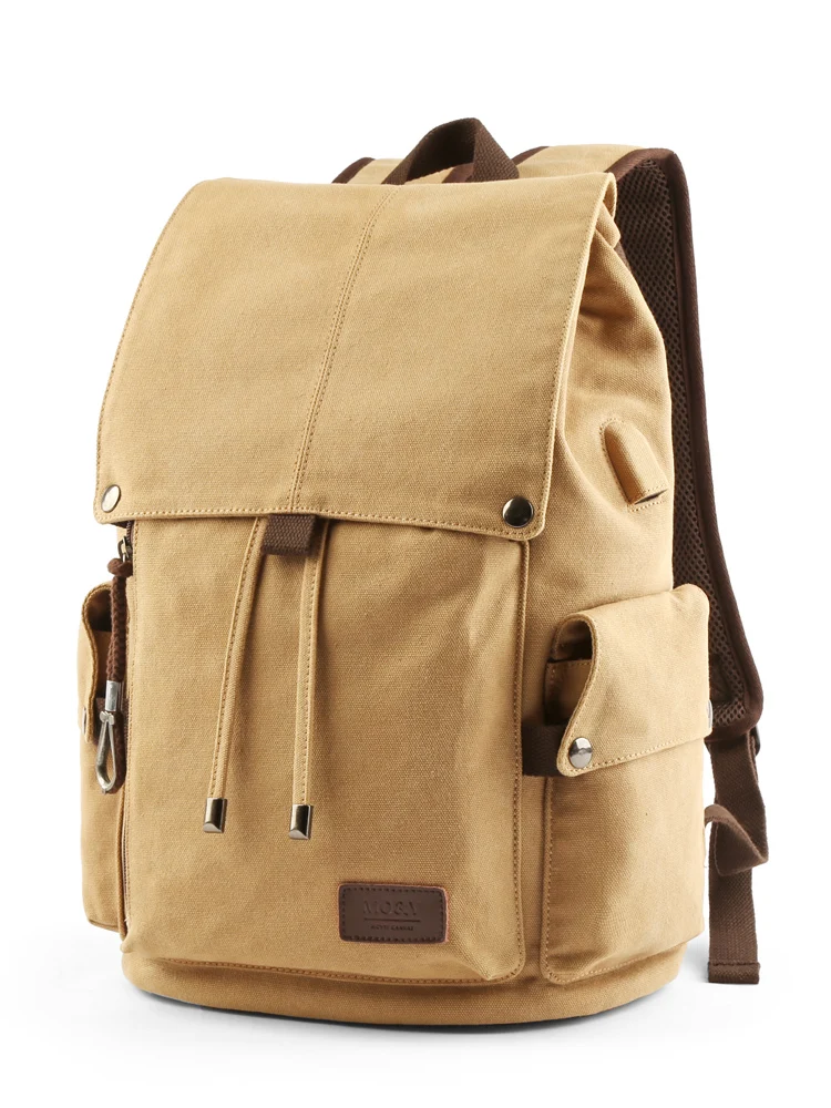 

Retro Travel Canvas Backpack Men's Backpack Computer Bag High School and College Student Schoolbag Casual Men's Bag