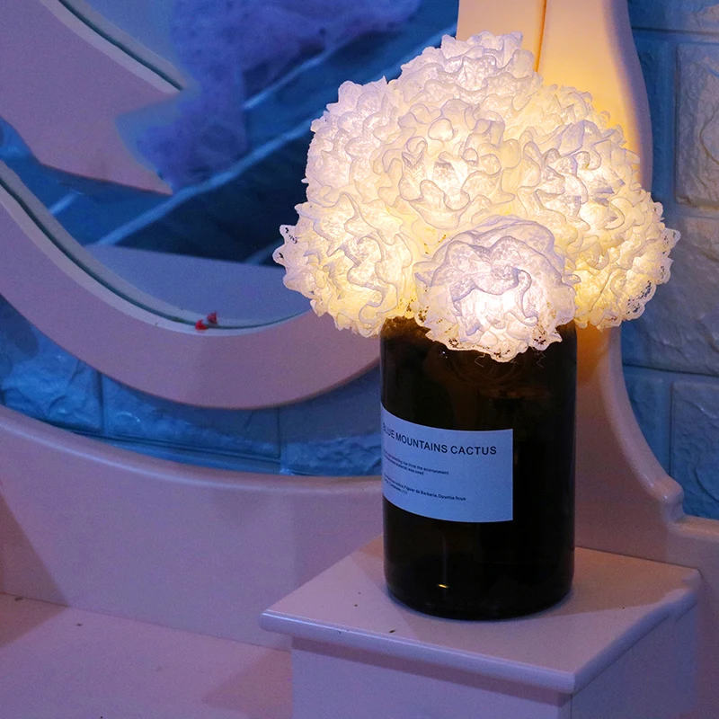 Сказочный белый кружевной шар батарея USB гирлянды 3 м светодиодный декоративный