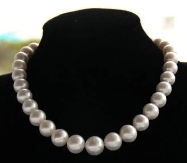 

Благородные Ювелирные изделия, 11-13 мм, ожерелье из натурального таитянского белого жемчуга южного моря, 45 см, серебро 925 пробы