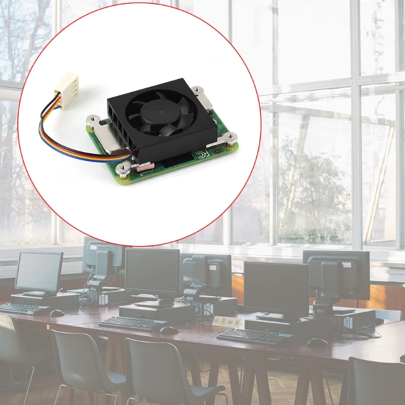 

Специальный охлаждающий вентилятор 3007 для компьютера Raspberry Pi 4 CM4 с низким уровнем шума и термолентой, с быстрой теплоотдачей