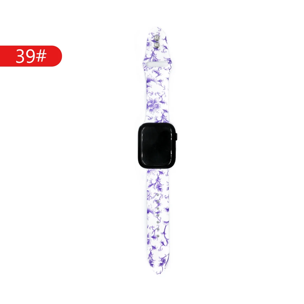Ремешок для apple watch band 44 мм/38 мм apple watch 4/3/2/1 наручных часов iwatch, ремешок 42 мм/40 мм, correa, часы с силиконовым ремешком, ремешок для часов - Цвет ремешка: 39