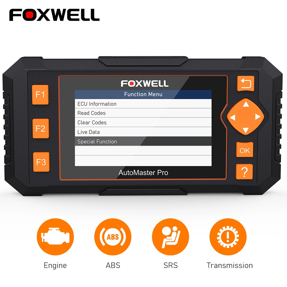 

Foxwell NT634 OBD2 Scanner Diagnostic Auto Read Code Engine Airbag System DPF Oil EPB TPMS Reset OBD 2 Scanner Automotive Tools