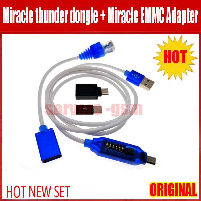 Новинка 2020 оригинальный ключ Miracle thunder + кабель для полной загрузки аппаратное
