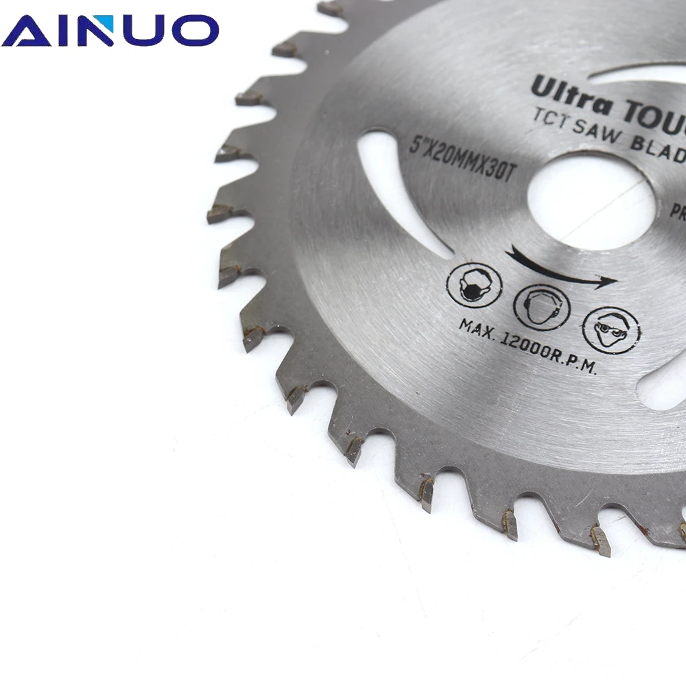 5" Circular Saw Blade Cutting Disc 4/5" Hole Metal Plastic Wood Cutter Tool 30 Teeth for Woodworking | Инструменты