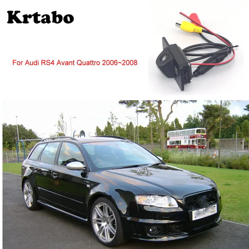 Krtabo Автомобильная камера заднего вида для Audi RS4 Avant Quattro 2006 2007 2008 ночного видения CCD
