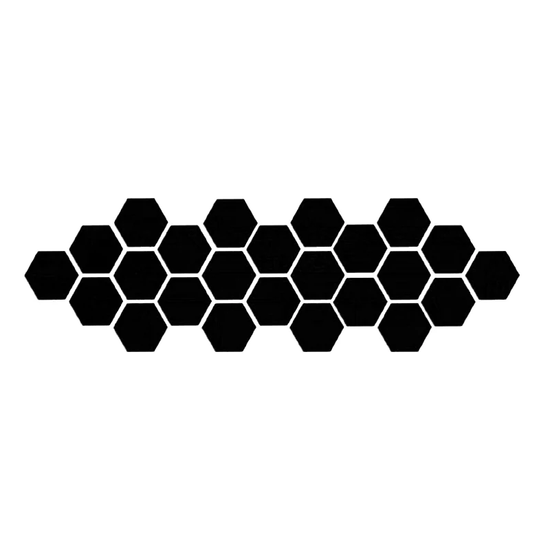 black 12 шт. Шестигранная 3D акриловая зеркальная настенная наклейка, снимающаяся Настенная Наклейка с кристаллами, стерео Зеркальная Наклейка, домашний зеркальный декор, декоративная наклейка - Цвет: black