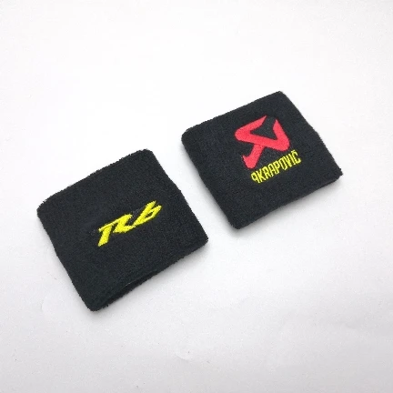 2 Pieces Мотоцикл YZF R6 тормозной резервуар носок жидкости масляный бак чашки крышка рукав для Yamaha R6 черный и желтый - Цвет: 2 Pieces