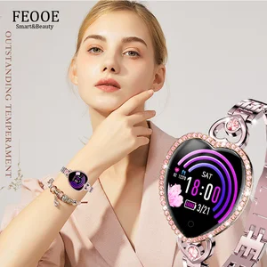 FEOOE IOS Android Womens Smart Watch Smart Heart Rate Sleep Monitoring
Band Sport Watch Smart Bracelet Fitness Wearable Devices