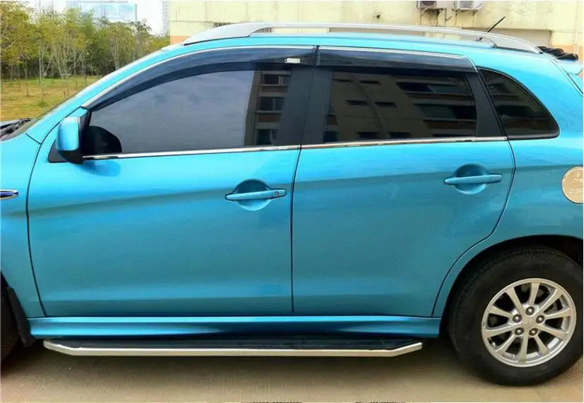 ABS+ алюминиевый сплав багажник на крышу автомобиля весы для багажа баров серебро/черный для Mitsubishi ASX 2011 2012 2013