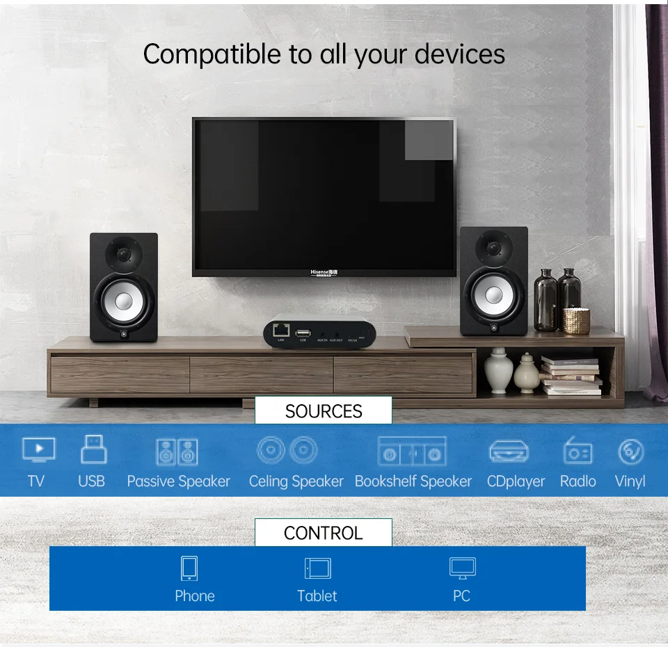 Аудио-ресивер WR10 с поддержкой Wi-Fi и Bluetooth 5 0 | Электроника
