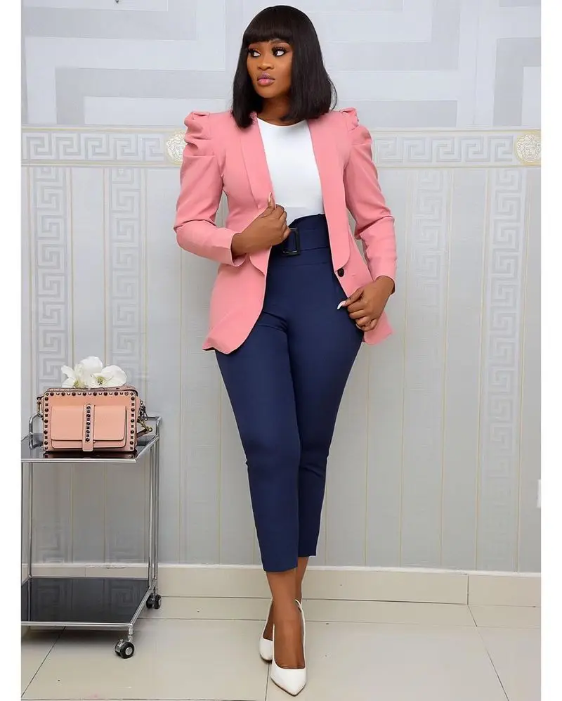 Women Solid Colors Single Button Office Blazer Elegant Long Sleeve Commute Business Suit 2023 Sprinig Autumn New Fashion Blazers