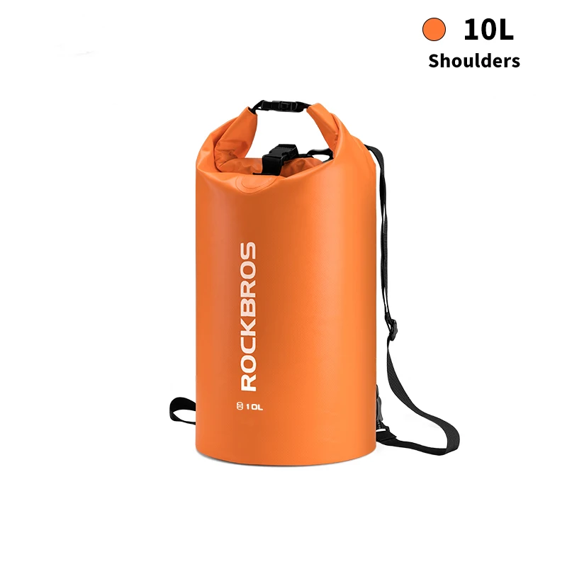 10L ROCKBROS 40л спортивная сумка для плавания водостойкий рюкзак из пвх сумки для женщин и мужчин Спорт на открытом воздухе Пешие прогулки плечо многофункциональный складной Bgas - Цвет: 10L