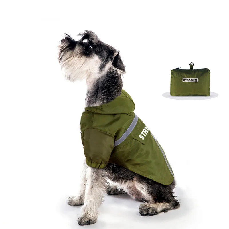 

Уличная водонепроницаемая одежда для домашних животных, дождевик для толстых собак, куртка для щенков, одежда для французского бульдога, ку...