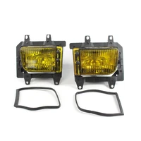 2pcs front bumper yellow white fog light lamps headlight set rubber cover for bmw e30 318 320 325 318i 325i 3 series 1982 1994