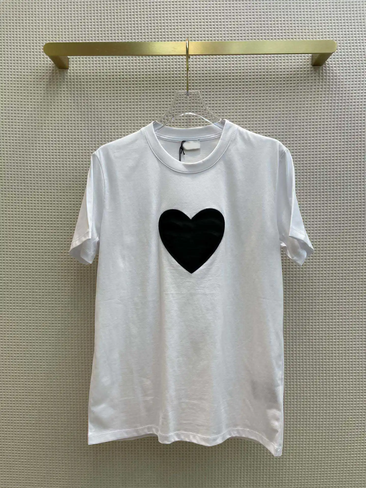 

Топ женский хлопковый с надписью и бриллиантами, роскошный брендовый Повседневный модный однотонный топ с контрастным принтом Love, лето 2021