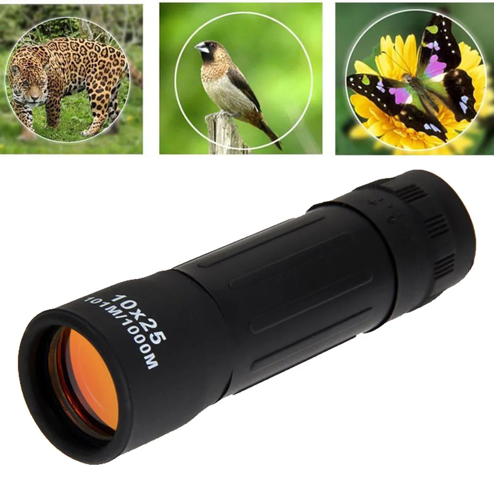 

Super High Power 10x25powerful Monocular Long Range Zoom Pocket Spotting Telescope Eyeglass For Hunting Camping Tourism Children