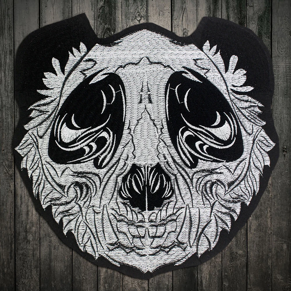 2 шт. большой головой панды с вышивкой кружевными аппликациями ткань пайетками