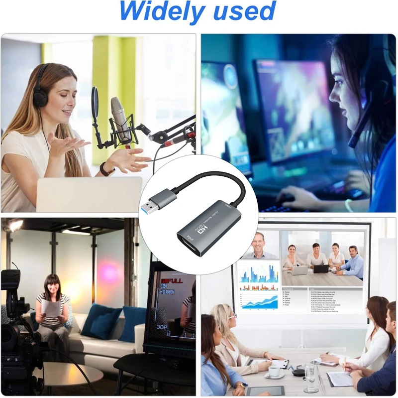 

4K 1080P Type C HD Video Capture Card USBC USB 2.0 Video Grabber for PS4 PS5 Switch Game Phone Recording PC Live Streaming Board