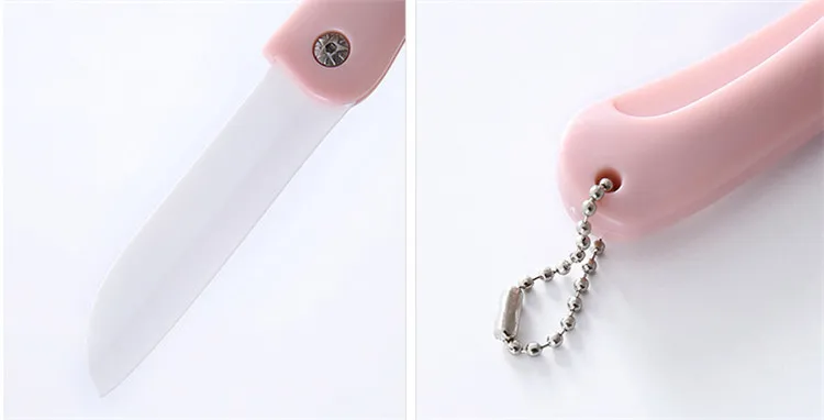 Portable folding ceramic fruit peeler household peeling melon kitchen cutting knife | Дом и сад