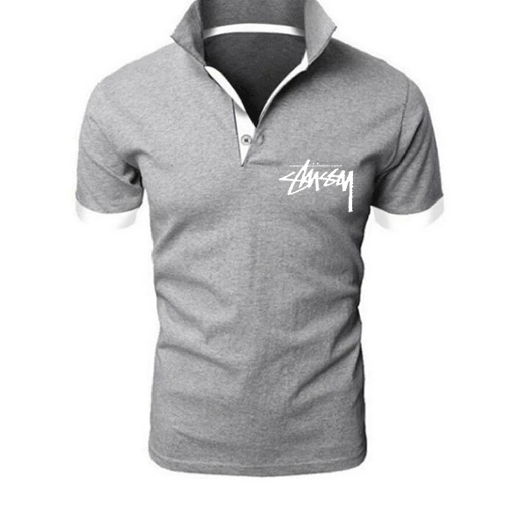 

2021 new short-sleeved polo shirt clothing summer simple casual fashion men's shirt men's high-quality slim polo shirt SXXXL