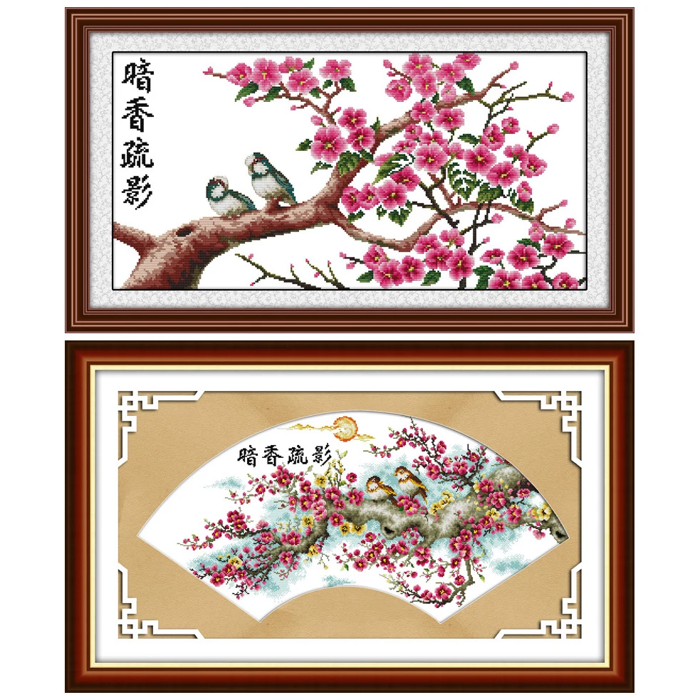 

Everlasting Love Impressions Of Fluidity Chinese Cross Stitch Kits Ecological Cotton Stamped DIY Christmas Decorations For Home
