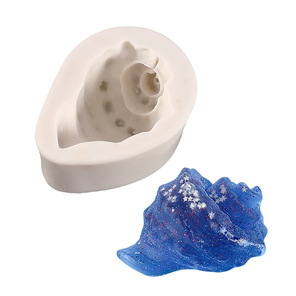 

Conch Silicone Mold Cake Decorating Tools DIY Fondant Chocolate Cupcake Candy Cake Topper Sugar Craft Baking Mold