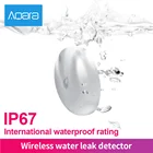 Датчик погружения воды Aqara Zigbee, IP67 детектор утечки воды, с сигнализацией, для приложения Mijia